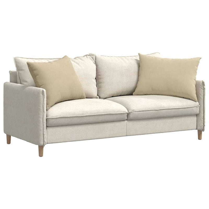 Load image into Gallery viewer, Vidaxl sofa kussens 2 stuks crème 70 x 50 cm stof