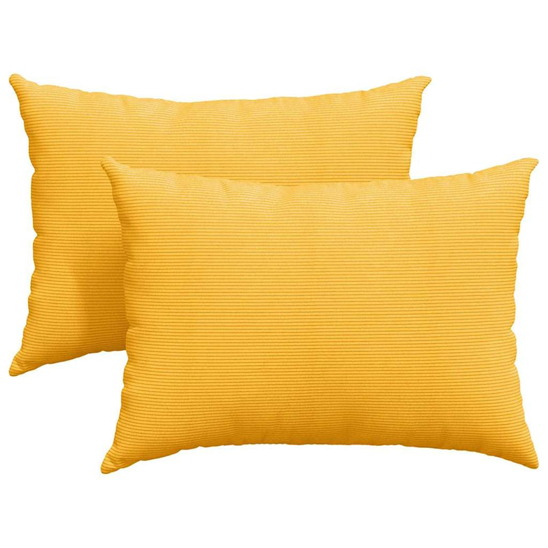 Load image into Gallery viewer, Vidaxl sofa kussens 2 stuks lichtgeel 70 x 50 cm cordstof