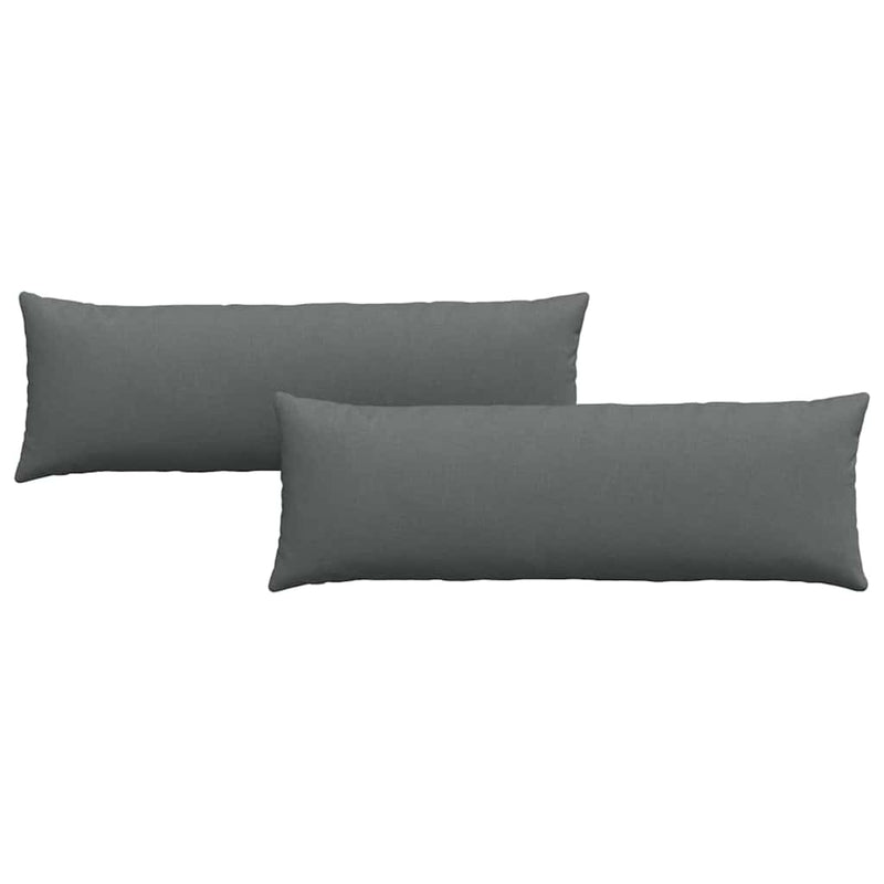 Load image into Gallery viewer, Vidaxl sofa kussens 2 pcs donkergrijs 120 x 40 cm stof