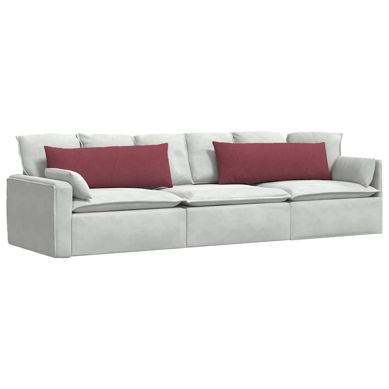 Load image into Gallery viewer, Vidaxl sofa kussens 2 pcs wijnrood 120 x 40 cm stof