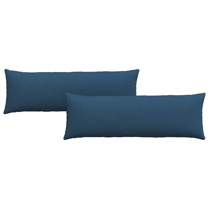 Load image into Gallery viewer, Vidaxl sofa kussens 2 pcs blauw 120 x 40 cm stof