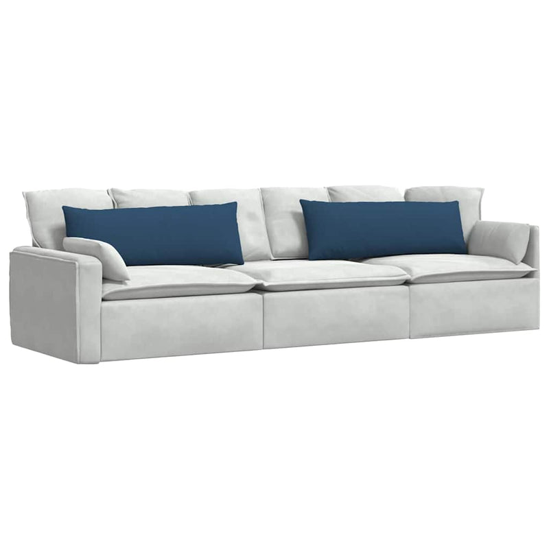 Load image into Gallery viewer, Vidaxl sofa kussens 2 pcs blauw 120 x 40 cm stof