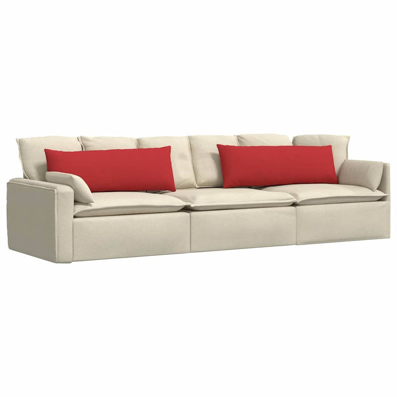 Load image into Gallery viewer, Vidaxl sofa kussens 2 pcs rood 120 x 40 cm stof