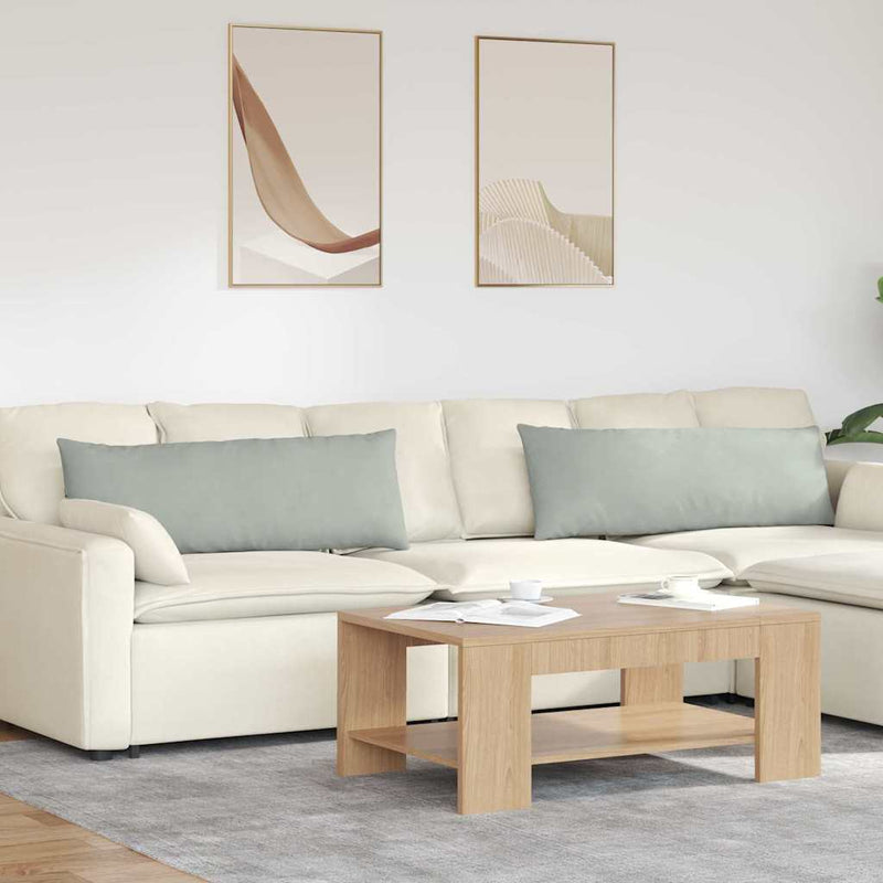 Load image into Gallery viewer, Vidaxl sofa kussens 2 stuks lichtgrijs 120 x 40 cm cordstof