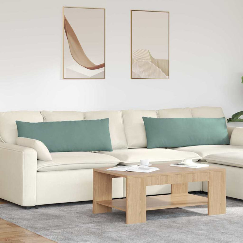 Load image into Gallery viewer, Vidaxl sofa kussens 2 stuks zeegroen 120 x 40 cm cordstof
