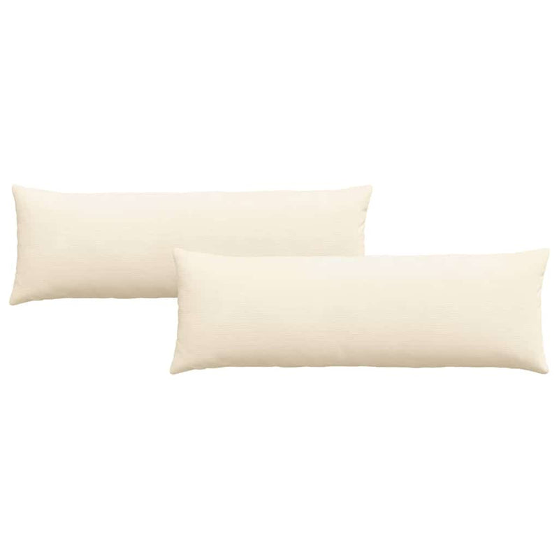 Load image into Gallery viewer, Vidaxl sofa kussens 2 stuks crème 120 x 40 cm cordstof