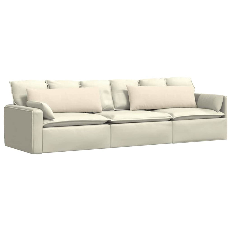 Load image into Gallery viewer, Vidaxl sofa kussens 2 stuks crème 120 x 40 cm cordstof