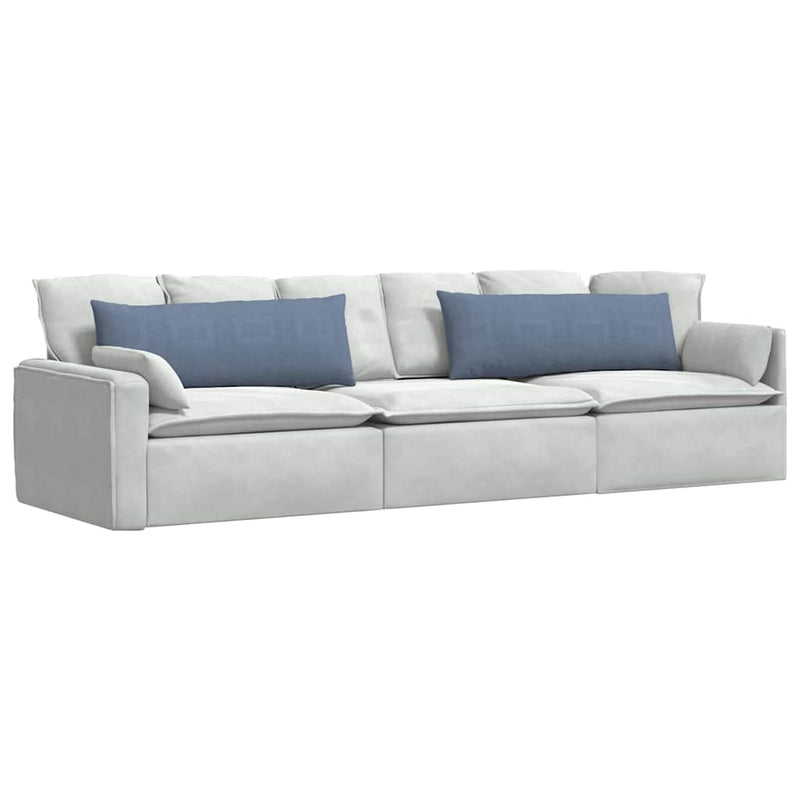Load image into Gallery viewer, Vidaxl sofa kussens 2 stuks blauw 120 x 40 cm cordstof