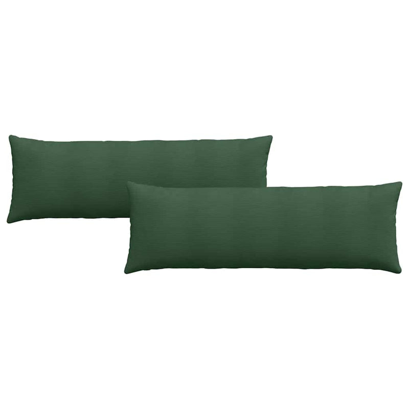 Load image into Gallery viewer, Vidaxl sofa kussens 2 stuks donkergroen 120 x 40 cm cordstof