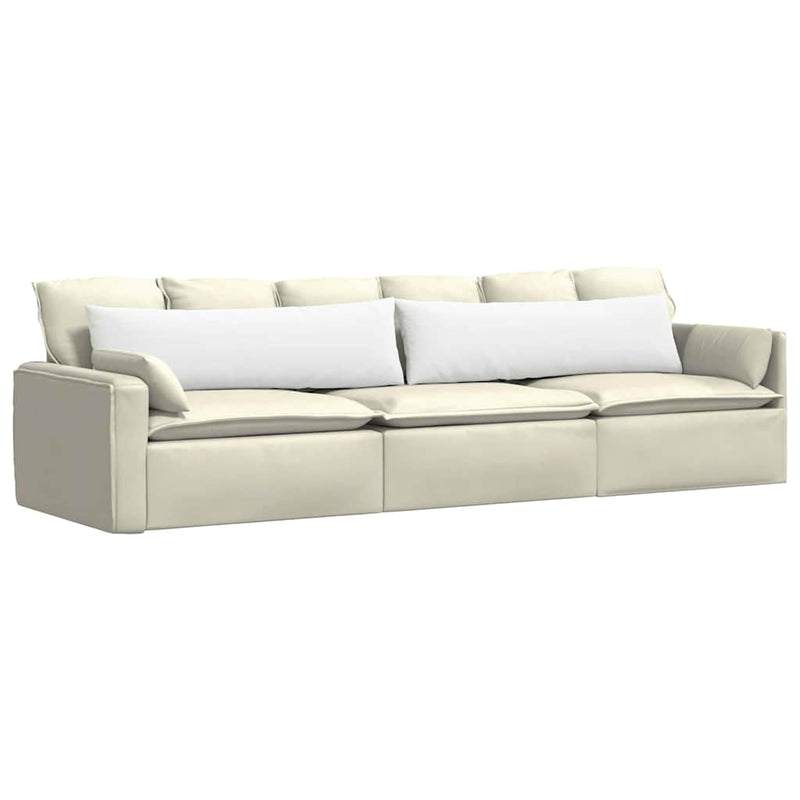 Load image into Gallery viewer, Vidaxl sofa kussens 2 pcs wit 145 x 40 cm stof