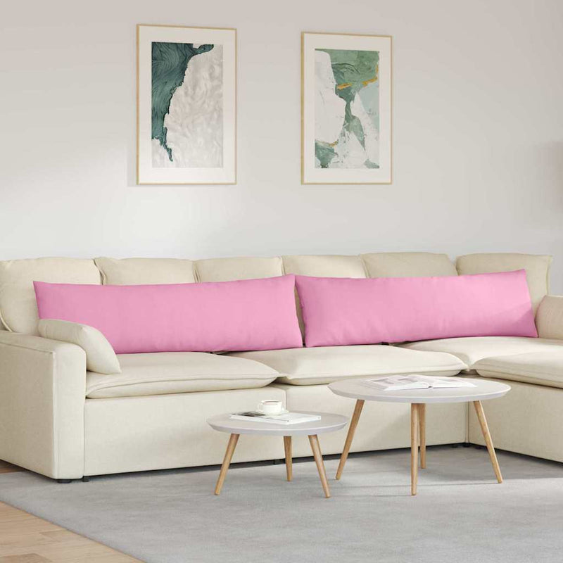 Load image into Gallery viewer, Vidaxl sofa kussens 2 pcs roze 145 x 40 cm stof