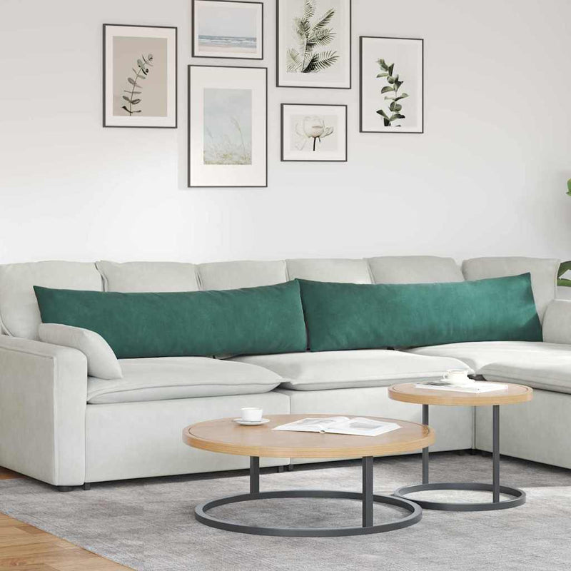 Load image into Gallery viewer, Vidaxl sofa kussens 2 stuks donkergroen 145 x 40 cm cordstof