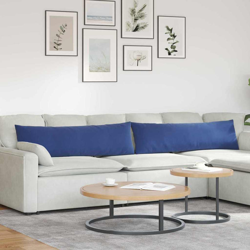 Load image into Gallery viewer, Vidaxl sofa kussens 2 stuks politieblauw 145 x 40 cm cordstof