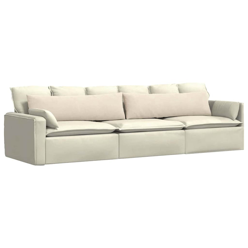 Load image into Gallery viewer, Vidaxl sofa kussens 2 stuks beige 145 x 40 cm stof