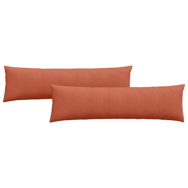 Load image into Gallery viewer, Vidaxl sofa kussens 2 stuks rood-oranje 145 x 40 cm cordstof