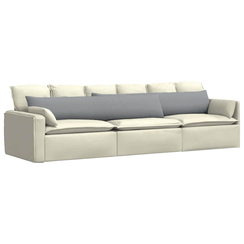 Load image into Gallery viewer, Vidaxl sofa kussens 2 pcs lichtgrijs 200 x 40 cm stof