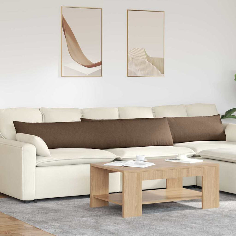 Load image into Gallery viewer, Vidaxl sofa kussens 2 pcs bruin 200 x 40 cm stof