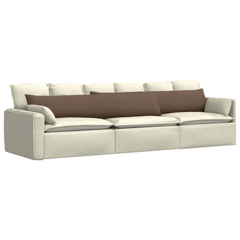 Load image into Gallery viewer, Vidaxl sofa kussens 2 pcs bruin 200 x 40 cm stof