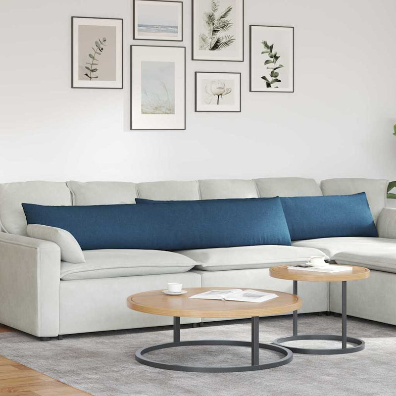 Load image into Gallery viewer, Vidaxl sofa kussens 2 pcs blauw 200 x 40 cm stof