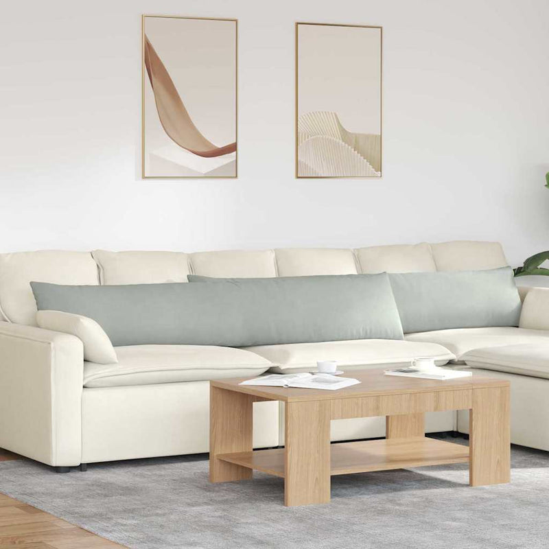 Load image into Gallery viewer, Vidaxl sofa kussens 2 stuks lichtgrijs 200 x 40 cm cordstof
