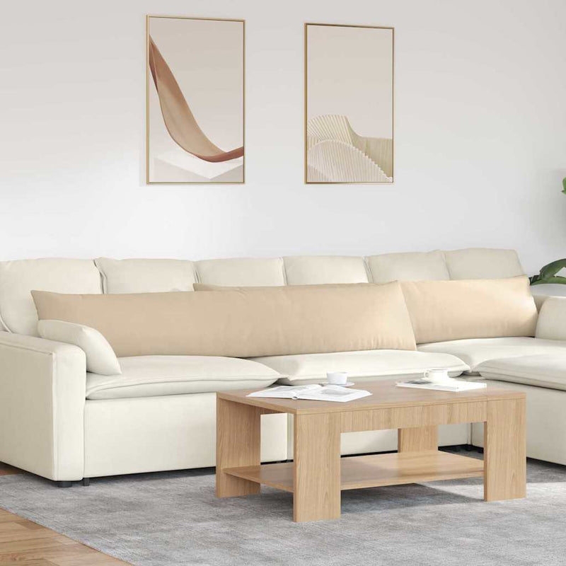 Load image into Gallery viewer, Vidaxl sofa kussens 2 stuks crème 200 x 40 cm stof