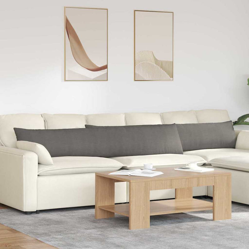 Load image into Gallery viewer, Vidaxl sofa kussens 2 stuks lichtgrijs 200 x 40 cm cordstof
