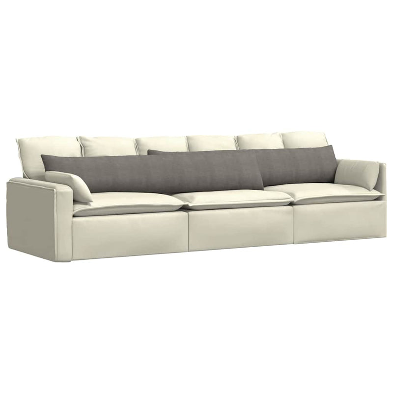 Load image into Gallery viewer, Vidaxl sofa kussens 2 stuks lichtgrijs 200 x 40 cm cordstof