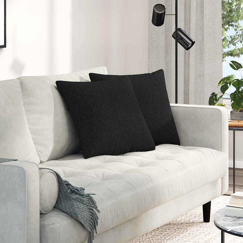 Load image into Gallery viewer, Vidaxl sofa kussens 2 pcs zwart 45 x 45 cm stof