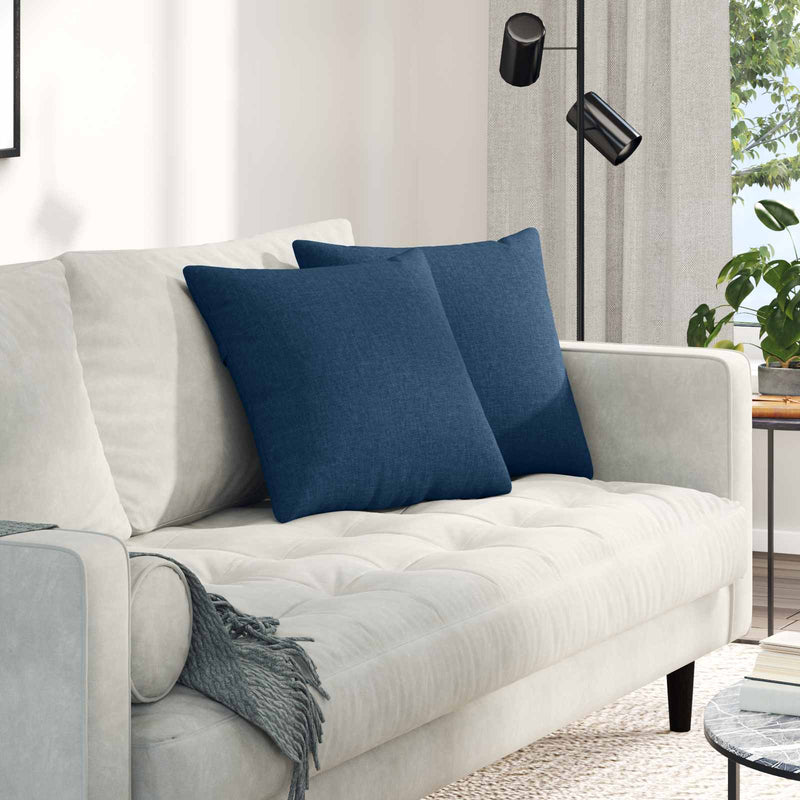 Load image into Gallery viewer, Vidaxl sofa kussens 2 pcs blauw 45 x 45 cm stof
