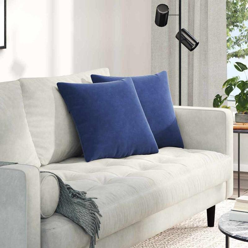 Load image into Gallery viewer, Vidaxl sofa kussens 2 stuks politieblauw 45 x 45 cm cordstof