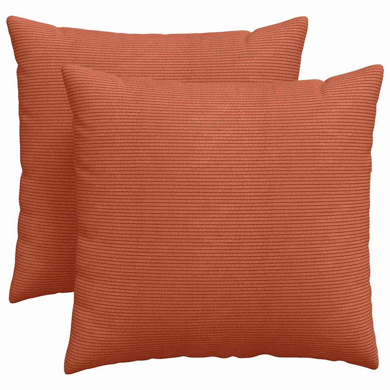 Load image into Gallery viewer, Vidaxl sofa kussens 2 stuks rood-oranje 45 x 45 cm cordstof