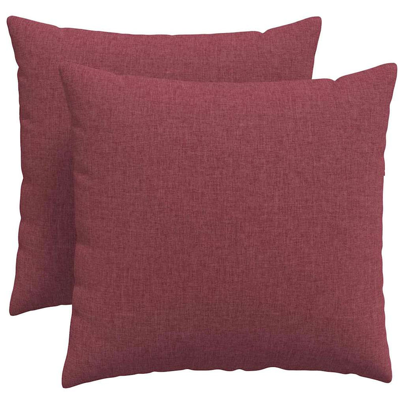 Load image into Gallery viewer, Vidaxl sofa kussens 2 pcs wijnrood 50 x 50 cm stof