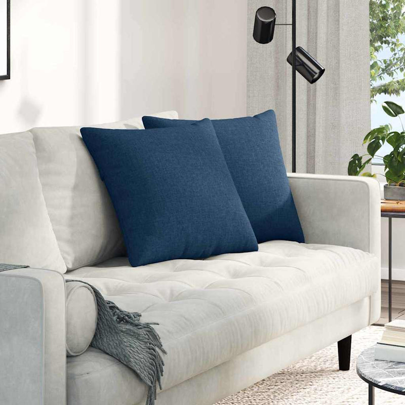 Load image into Gallery viewer, Vidaxl sofa kussens 2 pcs blauw 50 x 50 cm stof