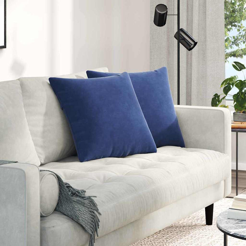 Load image into Gallery viewer, Vidaxl sofa kussens 2 stuks politieblauw 50 x 50 cm cordstof