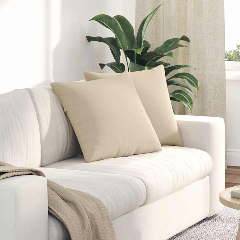 Load image into Gallery viewer, Vidaxl sofa kussens 2 stuks crème 50 x 50 cm stof
