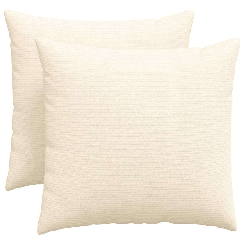 Load image into Gallery viewer, Vidaxl sofa kussens 2 stuks crème 50 x 50 cm cordstof
