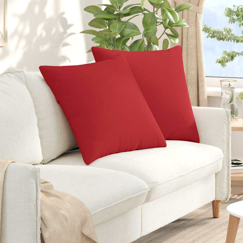 Load image into Gallery viewer, Vidaxl sofa kussens 2 pcs rood 60 x 60 cm stof