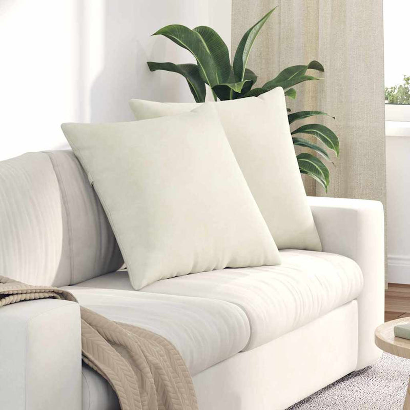 Load image into Gallery viewer, Vidaxl sofa kussens 2 stuks crème 60 x 60 cm cordstof