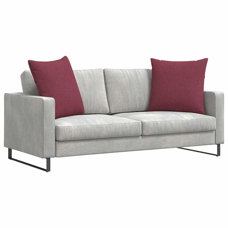 Load image into Gallery viewer, Vidaxl sofa kussens 2 pcs wijnrood 80 x 80 cm stof