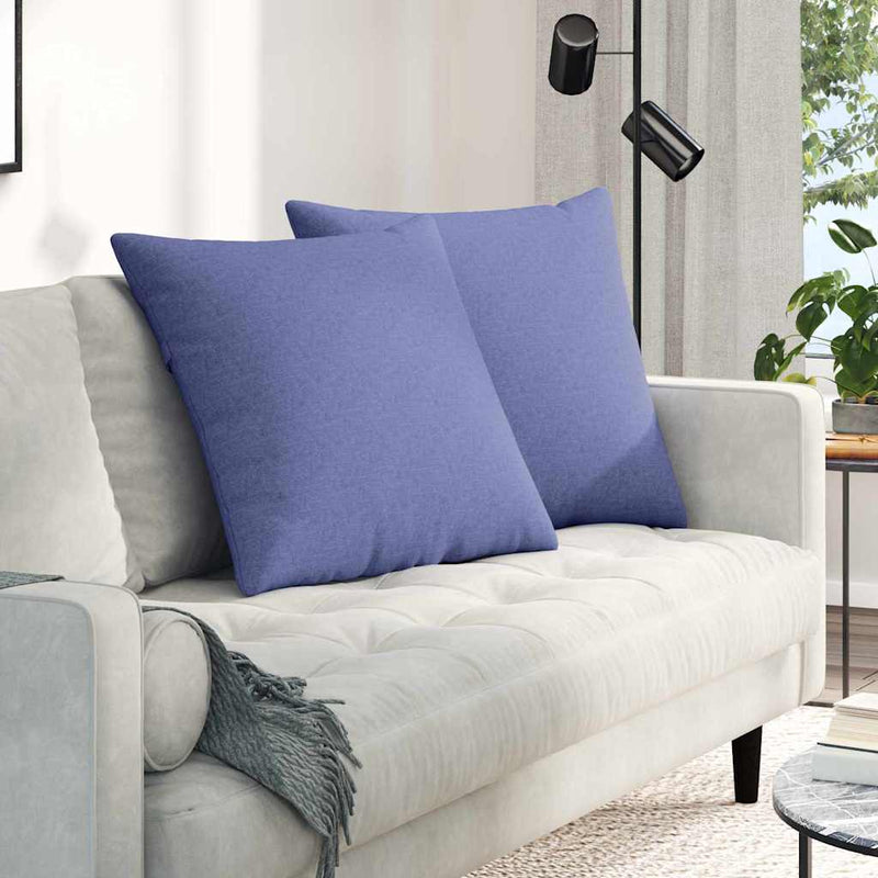 Load image into Gallery viewer, Vidaxl sofa kussens 2 pcs jeans blauw 80 x 80 cm stof