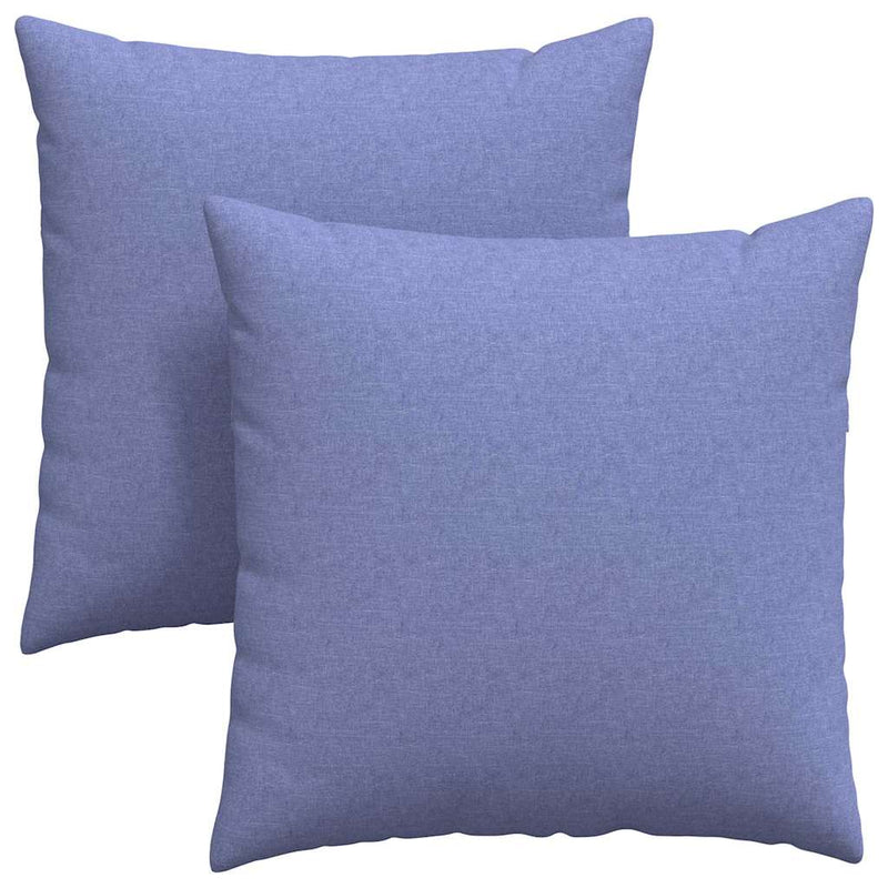 Load image into Gallery viewer, Vidaxl sofa kussens 2 pcs jeans blauw 80 x 80 cm stof
