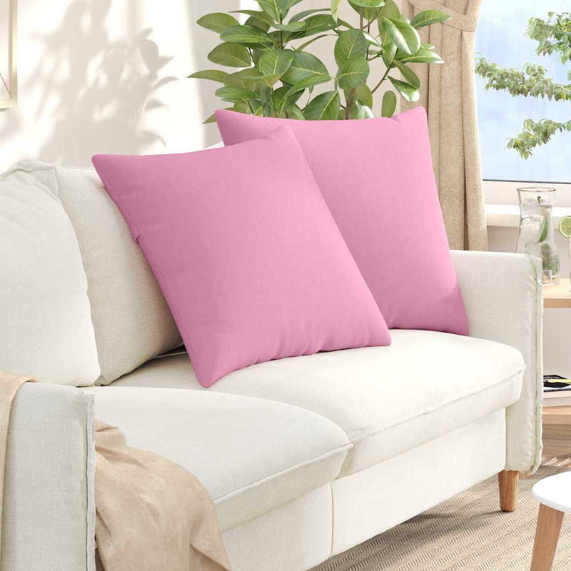 Load image into Gallery viewer, Vidaxl sofa kussens 2 pcs roze 80 x 80 cm stof