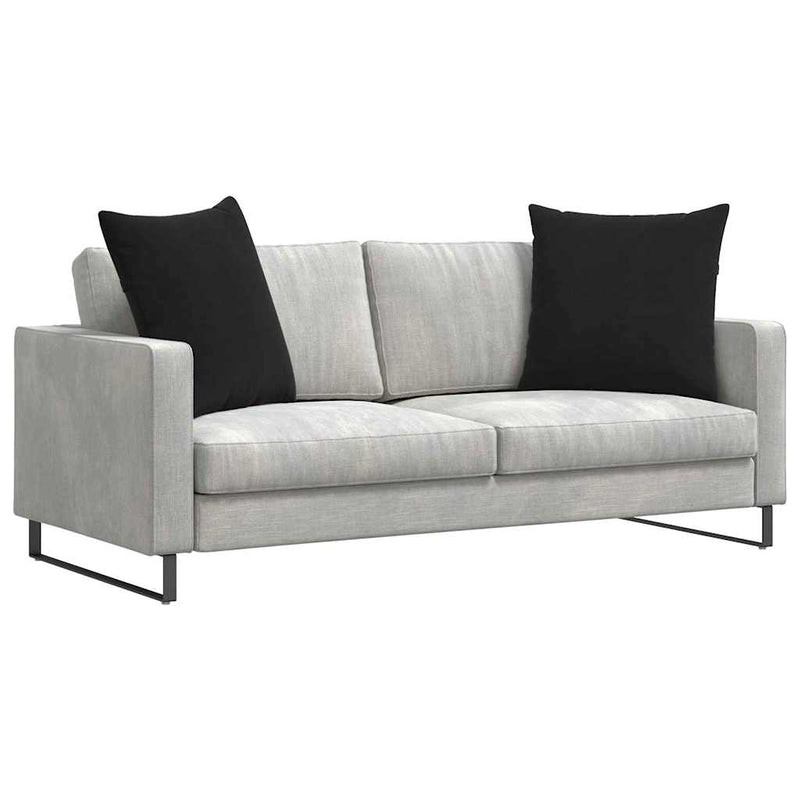 Load image into Gallery viewer, Vidaxl sofa kussens 2 stuks zwart 80 x 80 cm cordstof