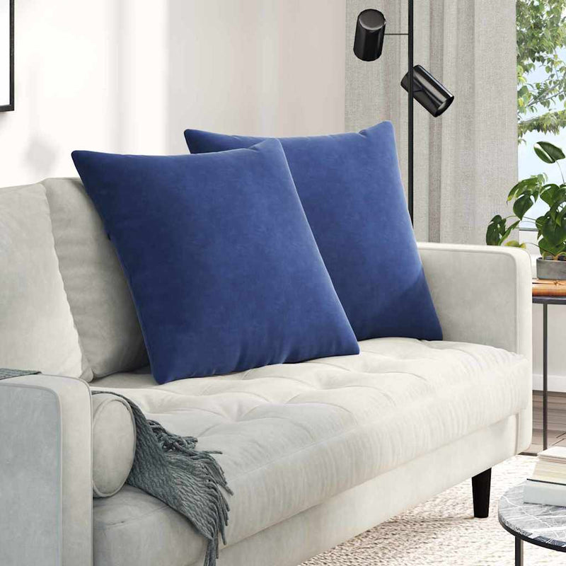 Load image into Gallery viewer, Vidaxl sofa kussens 2 stuks politieblauw 80 x 80 cm cordstof