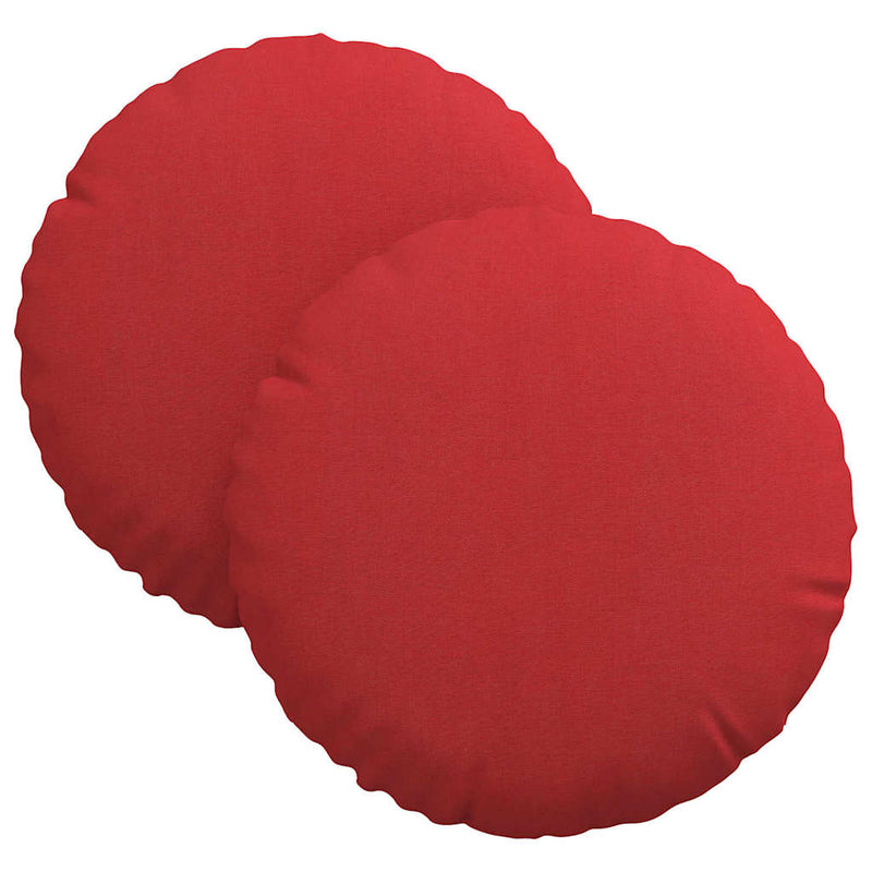 Load image into Gallery viewer, Vidaxl zitkussens 2 pcs rood ø30 x 13 cm stof