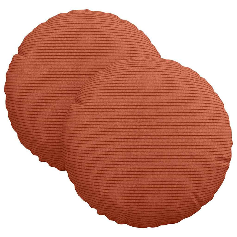 Load image into Gallery viewer, Vidaxl zitkussens 2 pcs rood-oranje ø 30 cm katoen stof