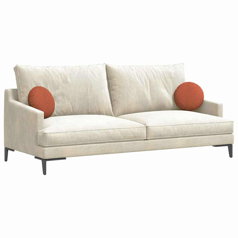 Load image into Gallery viewer, Vidaxl zitkussens 2 pcs rood-oranje ø 30 cm katoen stof