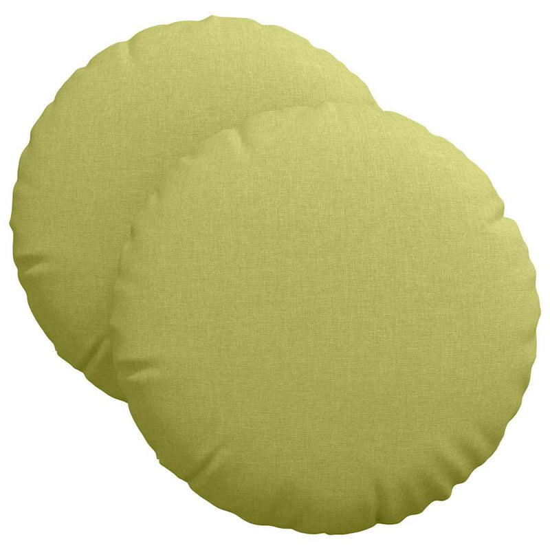 Load image into Gallery viewer, Vidaxl zitkussens 2 pcs lichtgroen ø40 x 13 cm stof