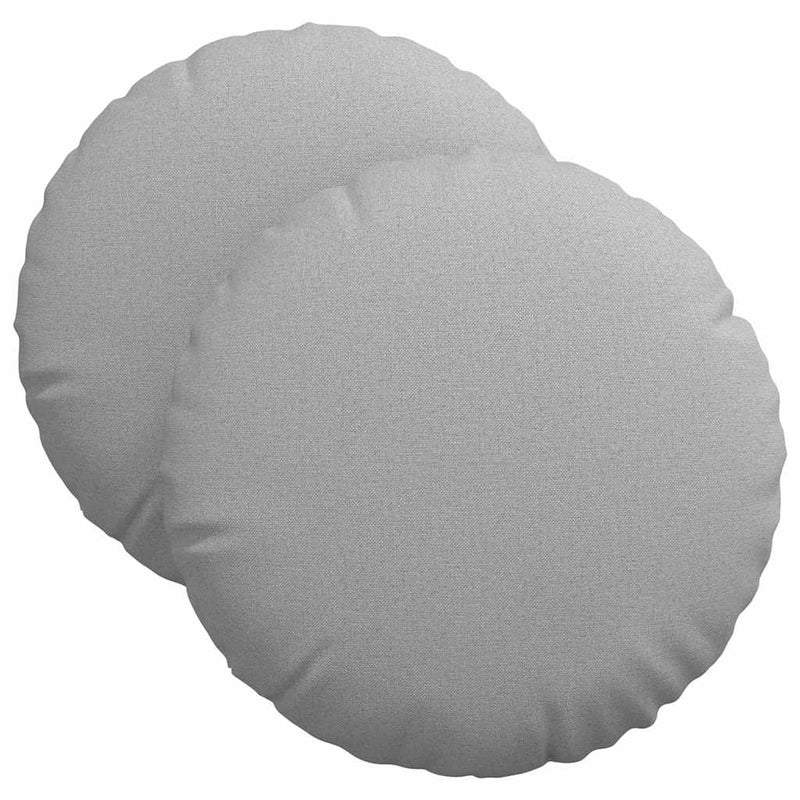 Load image into Gallery viewer, Vidaxl zitkussens 2 pcs wolkengrijs ø40 x 13 cm stof