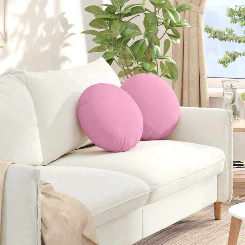 Load image into Gallery viewer, Vidaxl zitkussens 2 pcs roze ø40 x 13 cm stof